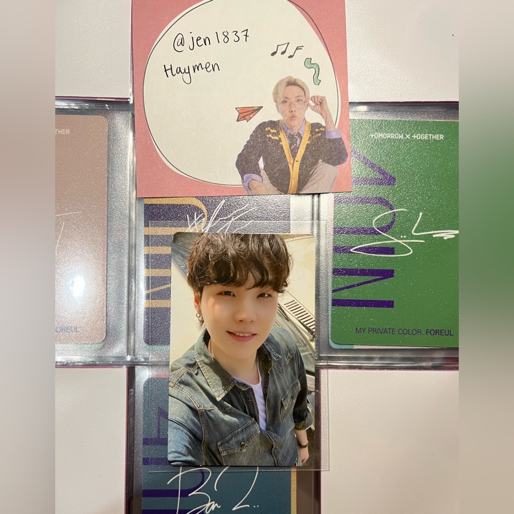 Bts Official Suga Weverse butter Photocard